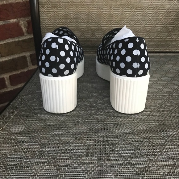 Shelly’s London Polka Dot Platform Loafers - Picture 4 of 5